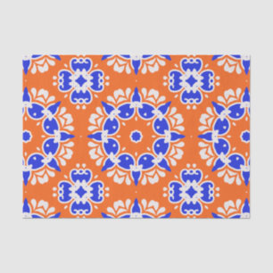 Traditional Ethnic Folk Print Mosaic Motif Pattern Tissue Paper