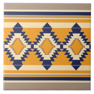Traditional, ethnic, rustic, vintage, geometric ceramic tile