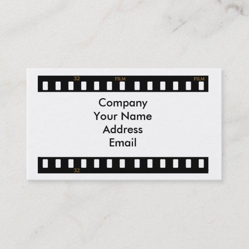 Traditional Film Business Card Template