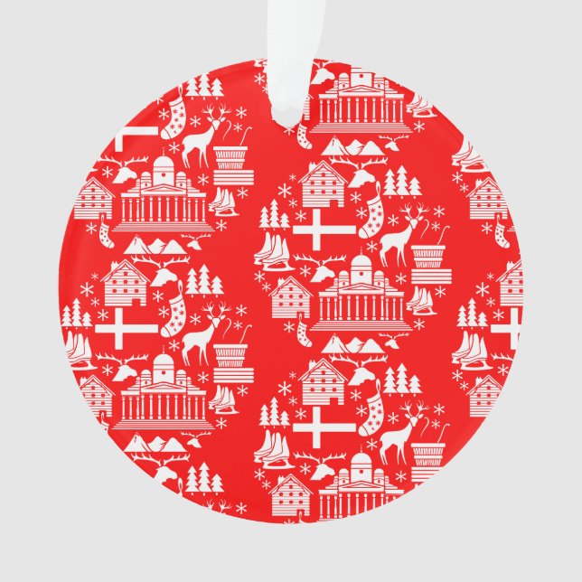 Traditional Finnish Christmas Decor Ornament (Front)