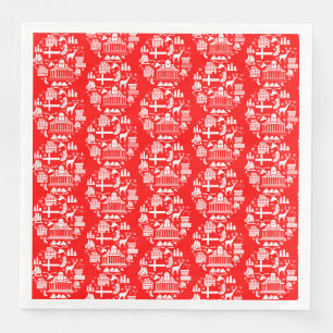 Traditional Finnish Christmas Decor Paper Dinner Napkins