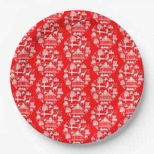 Traditional Finnish Christmas Decor Paper Plates