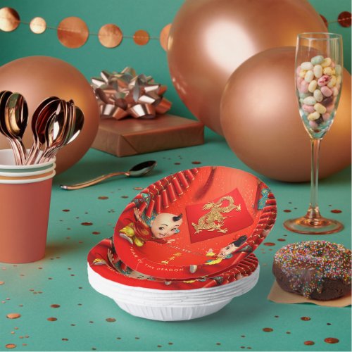 Traditional firecrackers Chinese Dragon Year PPB Paper Bowls