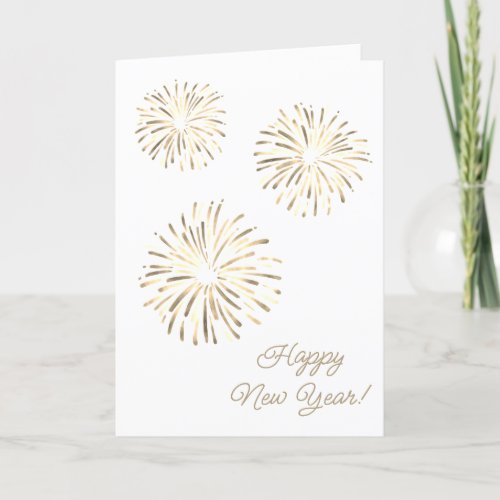 Traditional Fireworks New Years Cards