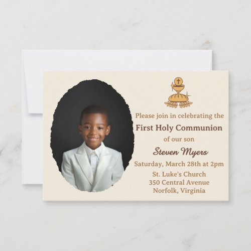 Traditional First Holy Communion Photo