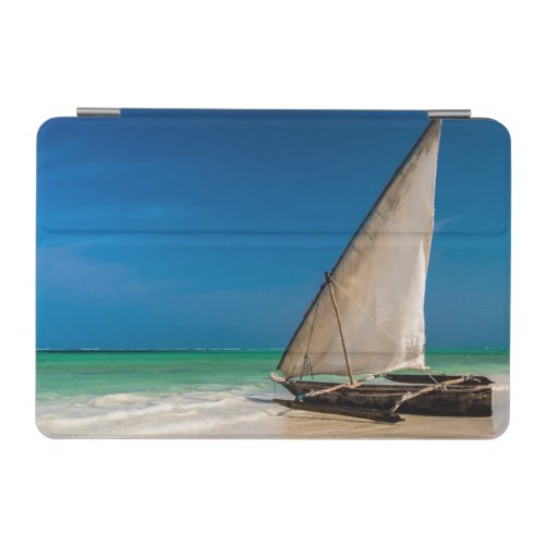 Traditional fishing boat on the beach iPad mini cover
