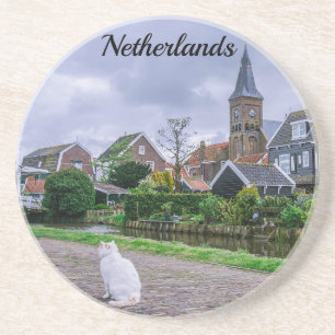Traditional fishing village Marken in Netherlands  Coaster