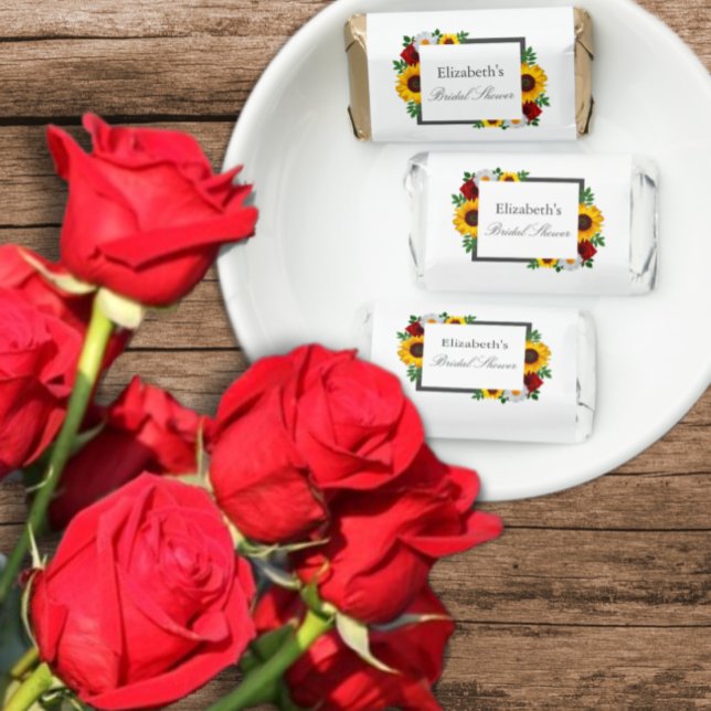 Traditional Floral Bridal Shower Hershey's Miniatures (Creator Uploaded)