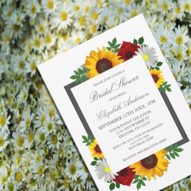 Traditional Floral Bridal Shower Invitation (Creator Uploaded)