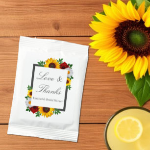 Traditional Floral Bridal Shower Lemonade Drink Mix