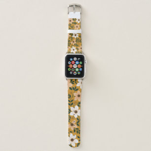 Traditional Flowers: Muster Seamless Pattern Apple Watch Band