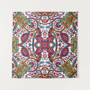 Traditional Folk Art Designart,ethnic,background,c Tapestry