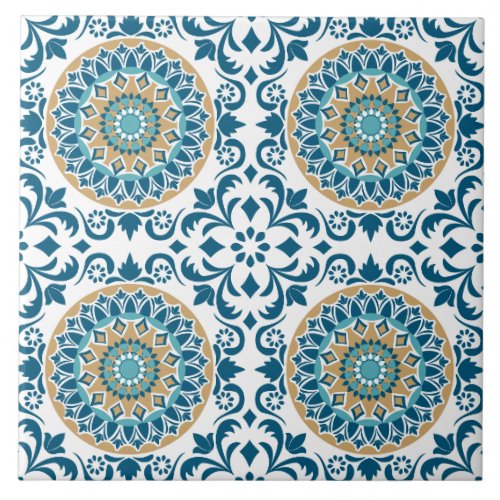 traditional folk ceramic tile