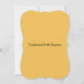 Traditional Folk Dance Vintage Postcard (Back)