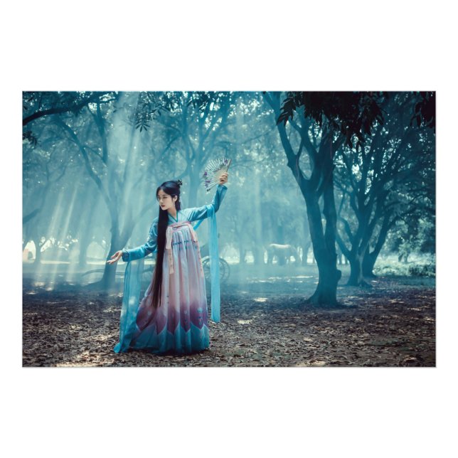 Traditional Forest Dance Performance Artistic Photo Print (Front)