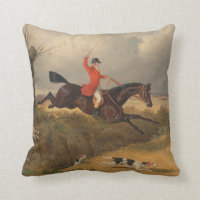 traditional fox hunting cushion
