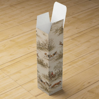 Traditional Foxhound Hunt Wine Box