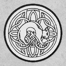 Traditional Framed Nordic Viking Cat