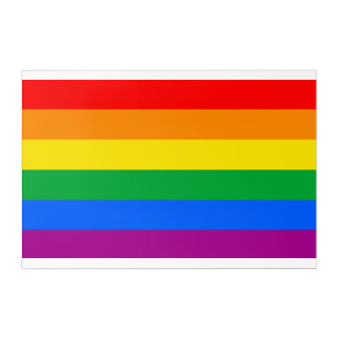 Traditional Gay Pride Flag Acrylic Print
