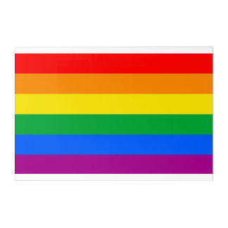 Traditional Gay Pride Flag Acrylic Print