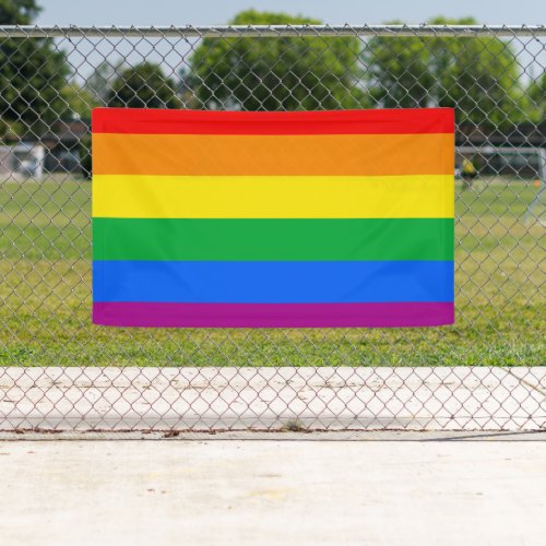 Traditional Gay Pride Flag Banner