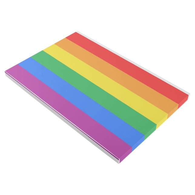 Traditional Gay Pride Flag Gallery Wrap (3/4)