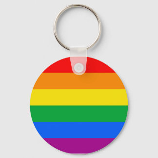 Traditional Gay Pride Flag Keychain