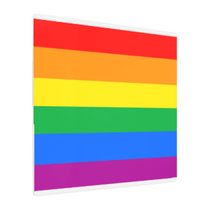 Traditional Gay Pride Flag Metal Print