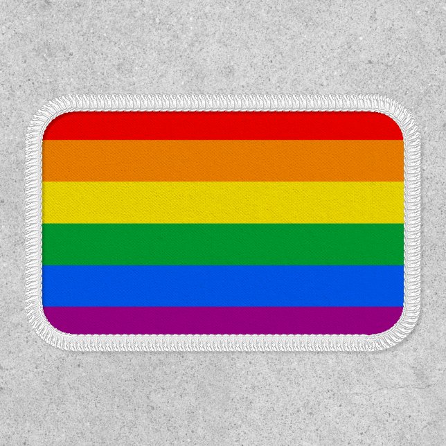 Traditional Gay Pride Flag Patch (Front)