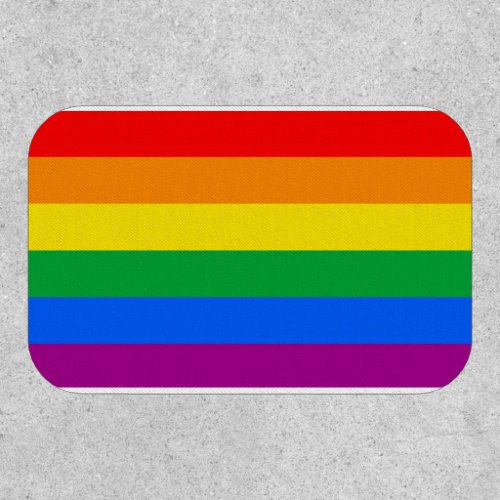Traditional Gay Pride Flag Patch