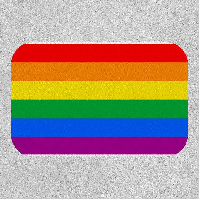 Traditional Gay Pride Flag Patch (Front)