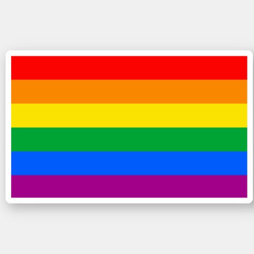Traditional Gay Pride Flag Sticker