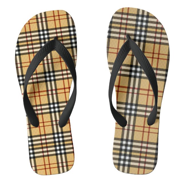 traditional geometric fashion pattern flip flops (Footbed)