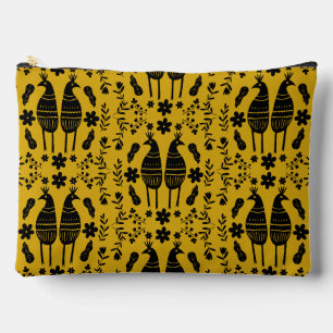 Traditional Germanic Folk Art Bird Accessory Pouch