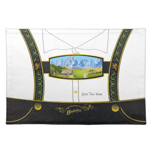 Traditional Germany Bavarian Lederhose Placemat