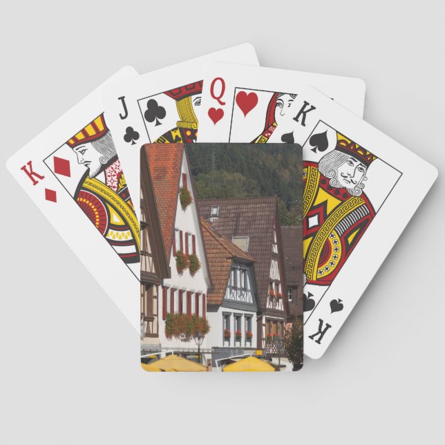 Traditional Germany Houses Poker Cards (Back)