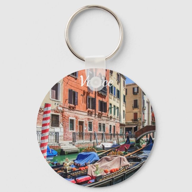 Traditional gondola in Venice Keychain (Front)