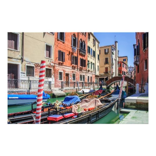 Traditional gondola in Venice Photo Print