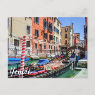 Traditional gondola in Venice Postcard
