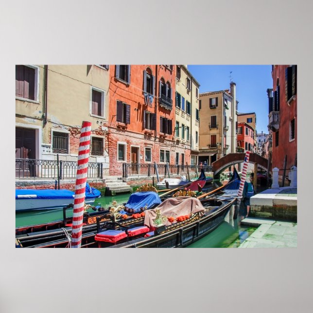 Traditional gondola in Venice Poster (Front)