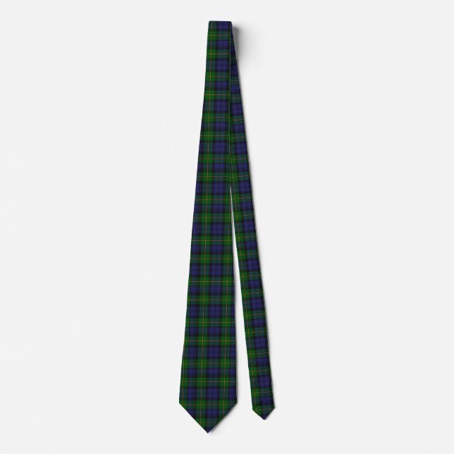 Traditional Gordon Tartan Plaid Neck Tie (Front)