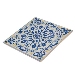Traditional Greece Traditional Blue Art 8 Ceramic Tile