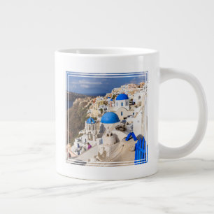 Traditional Greek Houses Giant Coffee Mug