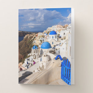 Traditional Greek Houses Pocket Folder