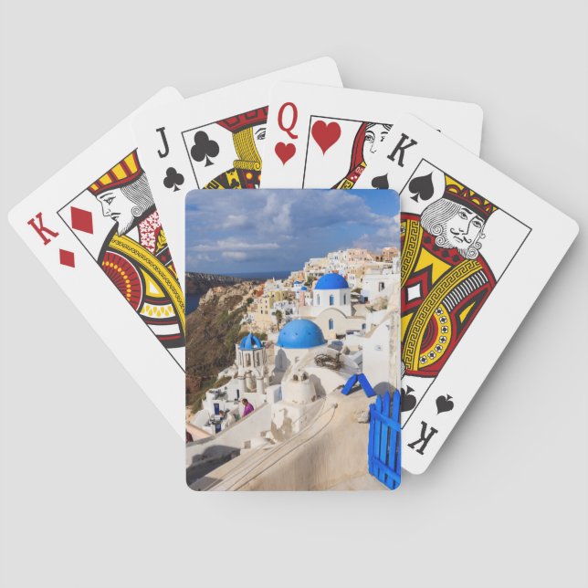 Traditional Greek Houses Poker Cards (Back)