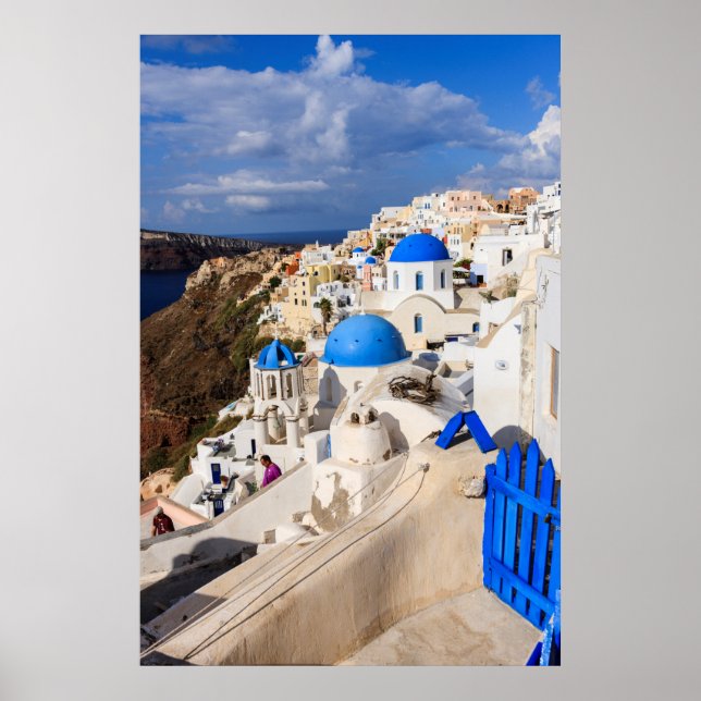 Traditional Greek Houses Poster (Front)