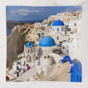 Traditional Greek Houses Trinket Tray