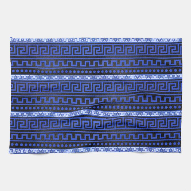 Traditional Greek Meander Pattern Towel (Horizontal)