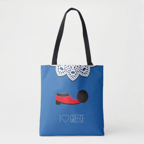 Traditional Greek Tsarouchi  doily Tote Bag