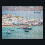Traditional Greek Village Mykonos Island Greece Jigsaw Puzzle<br><div class="desc">This stunning jigsaw puzzle features traditional Greek island of Mykonos in Greece #mykonos #mykonosisland #greece #greek #island #adventure #europe #european #mediterranean #travel #landscape #scenic #vacation #outdoors #jigsaw #puzzle #jigsawpuzzle #gifts #fun #stockingstuffers #games</div>